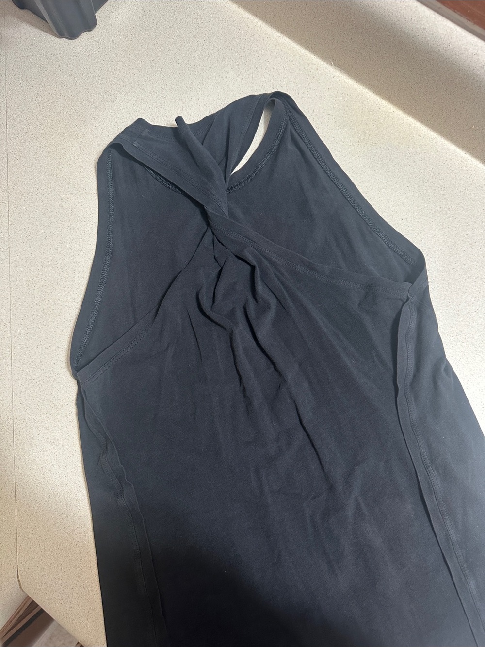 lululemon athletica Women's Black Twist-Back Tank Top - Picture 1 of 3